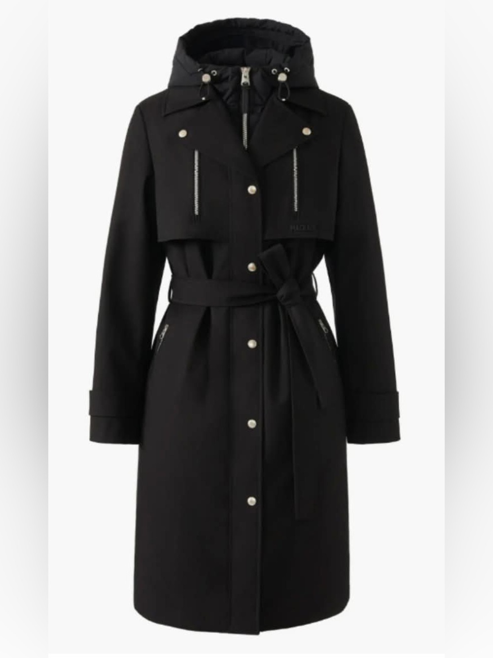 NWT Mackage Siobhan Down Trench Coat with Removable Bib Sz S/P  $1,290
